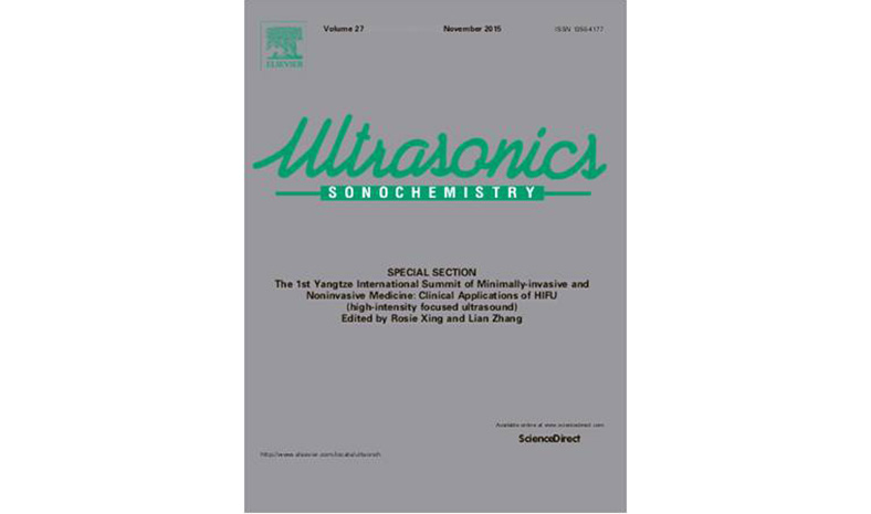 《微無創(chuàng)醫(yī)學雜志》(JMINIM)——《超聲化學》(Ultrasonics Sonochemistry)雜志特刊成功發(fā)行
